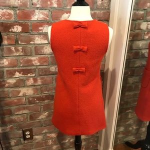 MiiWii Retro wool boucle’ sleeveless beaded dress